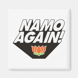 Namo wieder Modiji Narendra Modi BJP Lotus T-s Magnet