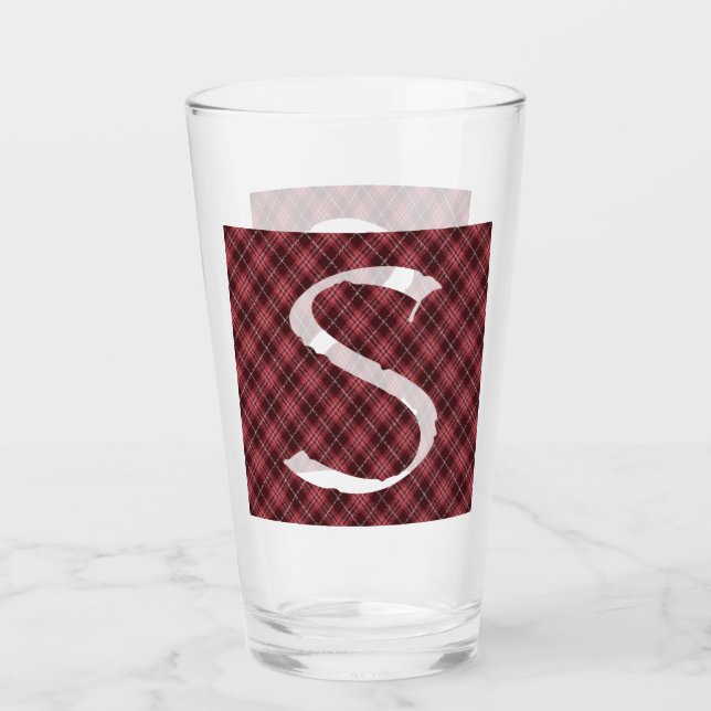 Namplate-Block-Design Solo-Buchstabe Glas (Vorderseite)
