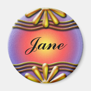 Namplate Yellow Magnet