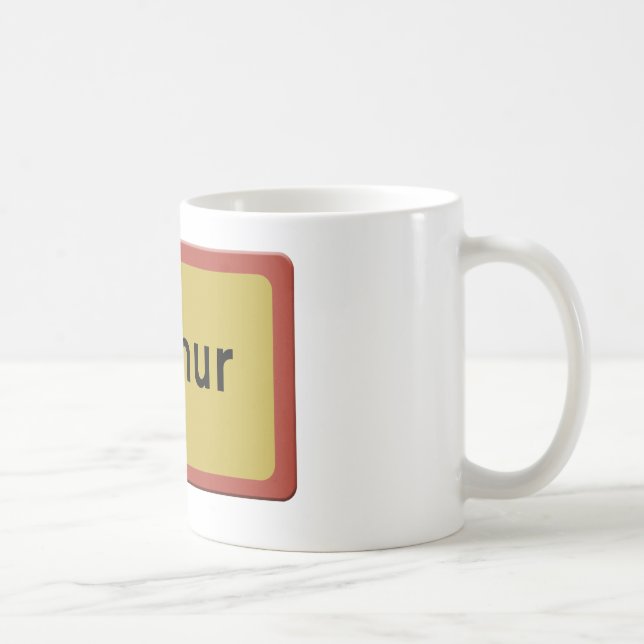 Namur Verkehrsschild Kaffeetasse (Rechts)