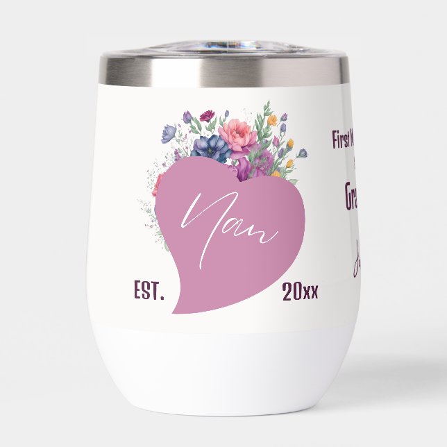 Nan Est 20xx Aquarelle Coeur Fleur sauvage (Avant)