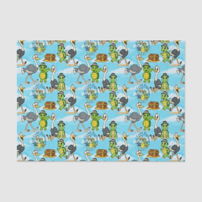 Nan Nae & Lulu Adventures Gift Wrap Tissue Paper Seidenpapier (Vorderseite)