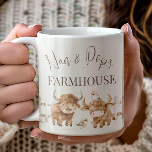 Nan & Pops Bauernhaus Süße Landhausfarm Kaffeetasse