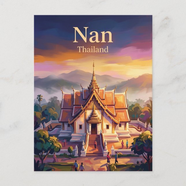 Nan Thailand Postkarte (Vorderseite)
