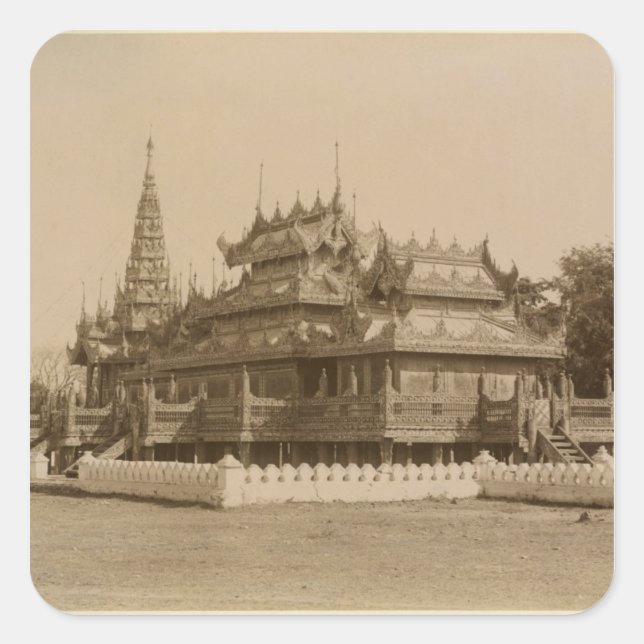 Nan-U Human-Se, Shwe-Kyaung Quadratischer Aufkleber (Vorderseite)