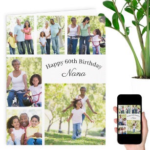 Nana 6 Foto Collage jedes Alters große Glück Gebur Karte