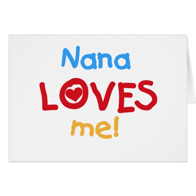 Nana aime mes t-shirts et cadeaux (Devant horizontal)