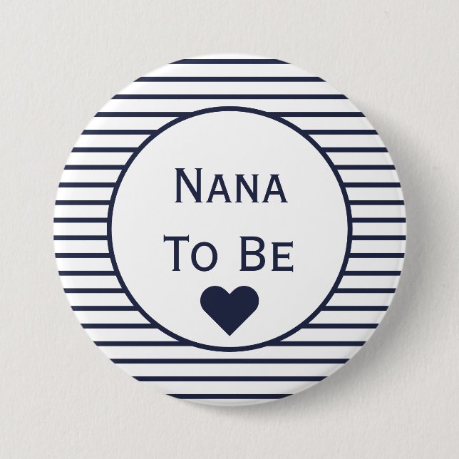 Nana als Baby-Duschknopf Button (Vorderseite)