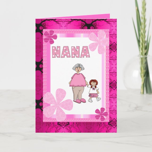 Nana And Granddaughter Card Karte (Vorderseite)