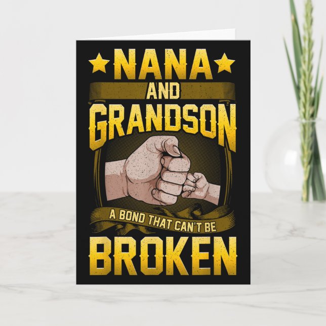 Nana And Grandson A Bond That Can't Be Broken Shir Karte (Vorderseite)
