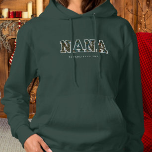 Nana année customisée - sombre sweat - shirt à cap