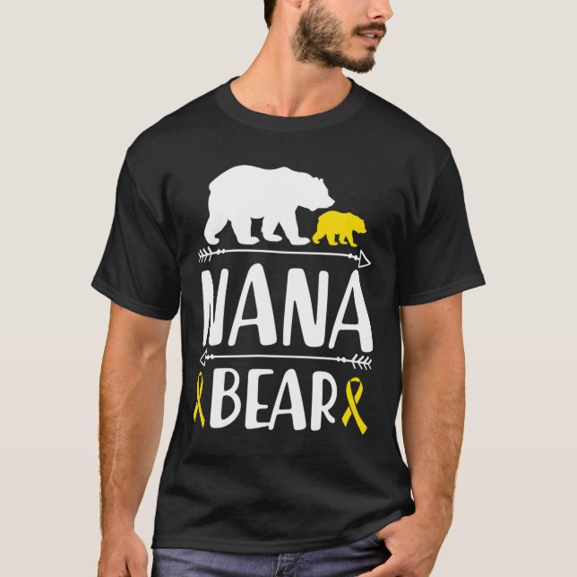 Nana Bären Krebs-Bewusstsein für Krebs T-Shirt (Vorderseite)