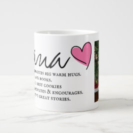 Nana-Beschreibung-Tasse mit Bild Jumbo-Tasse