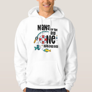Nana Big One 1-jähriger Junge Fischen Geburtstag T Hoodie