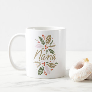 Nana Bright Holly Gold Script Kaffeetasse