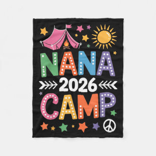 Nana Camp 2026 Familienurlaub Sommer-Camping-Crew Fleecedecke