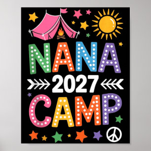 Nana Camp 2027 Familienurlaub Sommer-Camping-Crew Poster