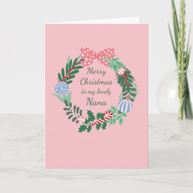 Nana Christmas Card Karte (Vorderseite)