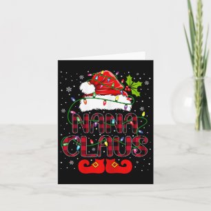 Nana Claus Merry Christmas Buffalo Karierte Weihna Karte