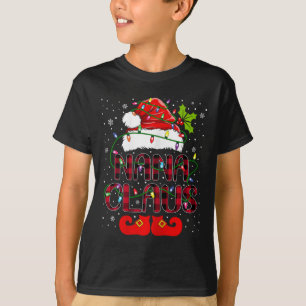 Nana Claus Merry Christmas Buffalo Karierte Weihna T-Shirt
