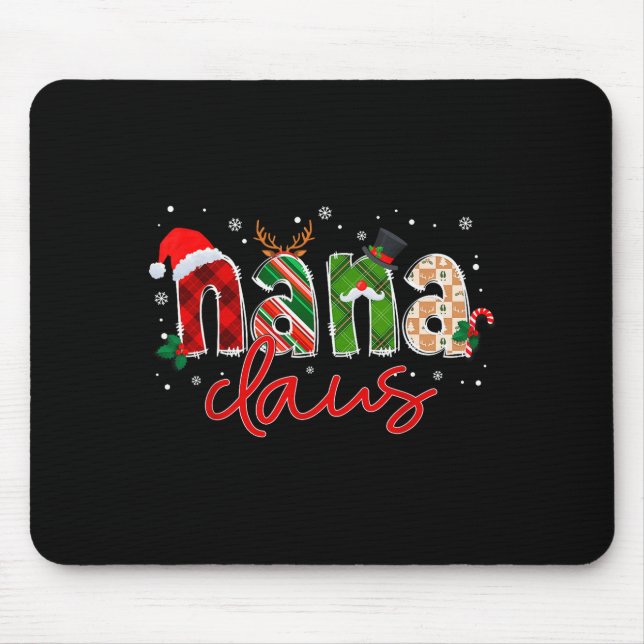 Nana Claus Santa Claus Family Matching Christmas P Mousepad (Vorne)