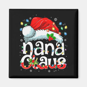 Nana Claus-Shirt Weihnachtslichter Pyjama Familie Magnet