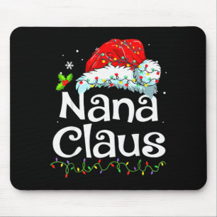 Nana Claus Weihnachts-Pyjama-Familie passende Xmas Mousepad