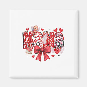 Nana Coquette Bow Happy Valentine Day Mama Mutter Magnet