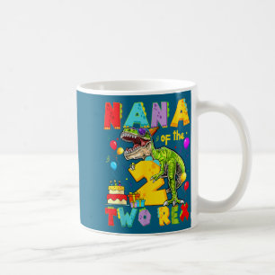 Nana der beiden Rex 2. Geburtstagsjunge Dinosaurie Kaffeetasse