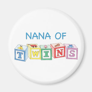 Nana der Zwillings-Blöcke Magnet