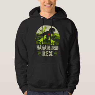 Nana Dinosaur T Rex Nanasaurus 3 Kinder Matching F Hoodie