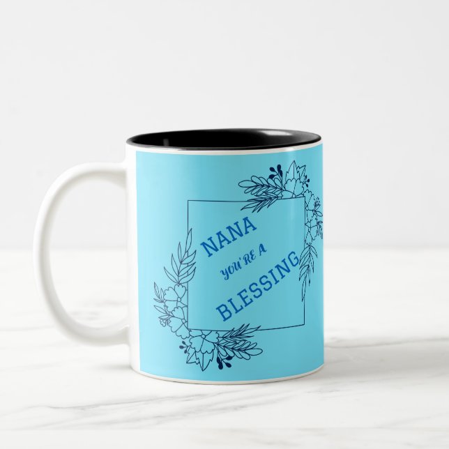 NANA, DU BIST EIN SESSENDER MUTTERTAG ZWEIFARBIGE TASSE (Links)