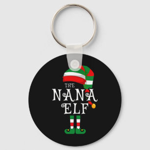 Nana Elf Familie Weihnachten Matching Pajamas Grup Schlüsselanhänger