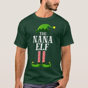 Nana Elf Matching Family Group Weihnachts-Party Pa T-Shirt