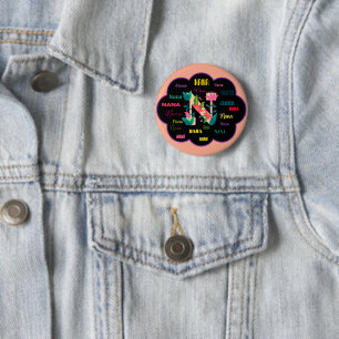 Nana Florales Blumenname Initial Button