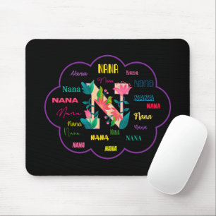 Nana Florales Blumenname Initiale Mousepad