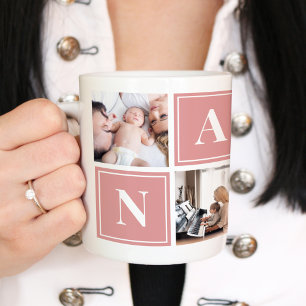 Nana Foto-Collage Individuelle riesige Kaffeetasse Jumbo-Tasse