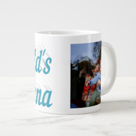 Nana Foto Himmelblau Text Riesenkaffee Tasse