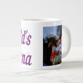 Nana Foto lila Text Giant Kaffee Tasse