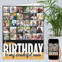 Nana-Fotocollage 31 Bilder Happy Birthday-Karte