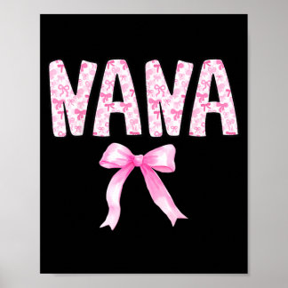 Nana Geburtstags-Squad passende Coquette-Schleife Poster