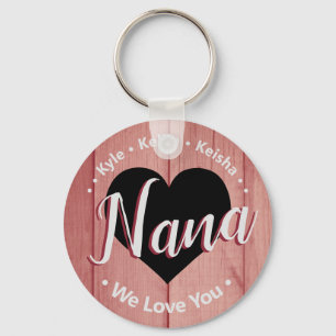 Nana Grand kids Personalisiert Name Wir Liebe Schlüsselanhänger