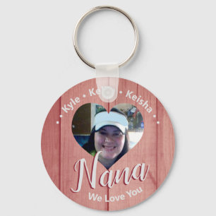 Nana Grandkids Personalisiert Wir Liebe Sie Foto Schlüsselanhänger