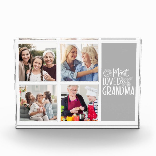Nana | Grandma Most Love Grandma Fotoblock (Vorderseite)