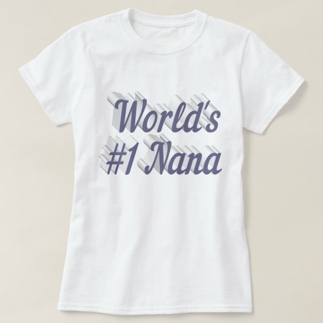 Nana-grauer Text T-Shirt (Design vorne)