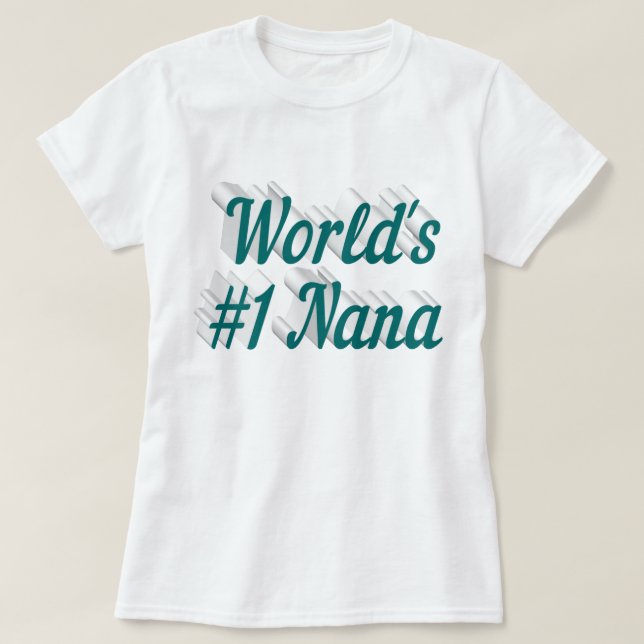Nana Green Text Mütter Day T-Shirt (Design vorne)