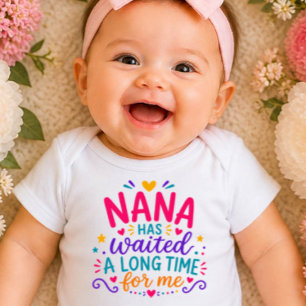 Nana Hat Gewartet Farbiges Baby Bodysuit Strampler
