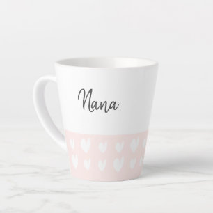 Nana Heart Champagne Pink Latte Tasse