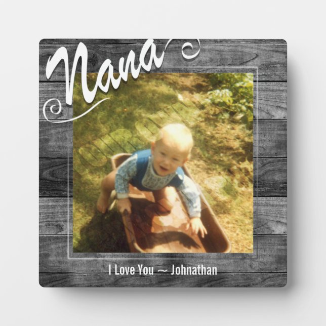 Nana I love You Photo Fotoplatte (Vorderseite)