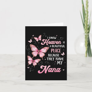 Nana ist mein Schutzengel im Himmel Memorial Day Karte